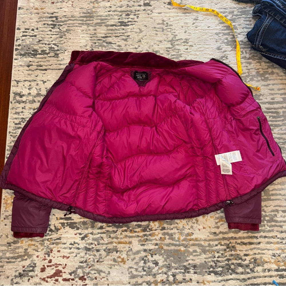 Mountain Hardwear Purple Puffer Jacket with Quilted Design Large - Picture 9 of 11
